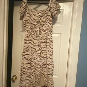 INC International Concepts Zebra Print Mini Dress